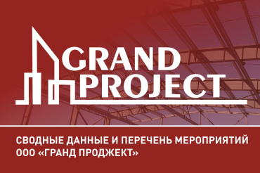 Cводные данные и перечень мероприятий ООО "Гранд Проджект"